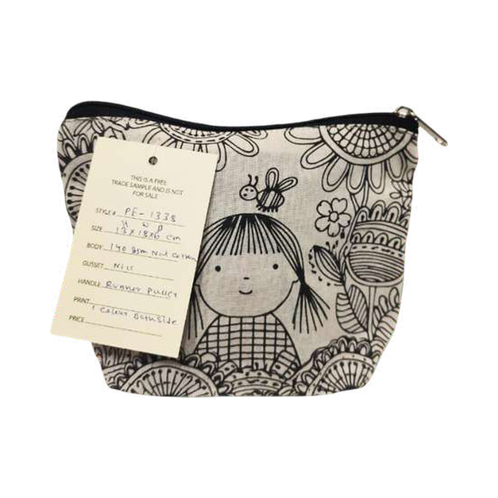 Printed Cotton Travel Pouch — PE-1338