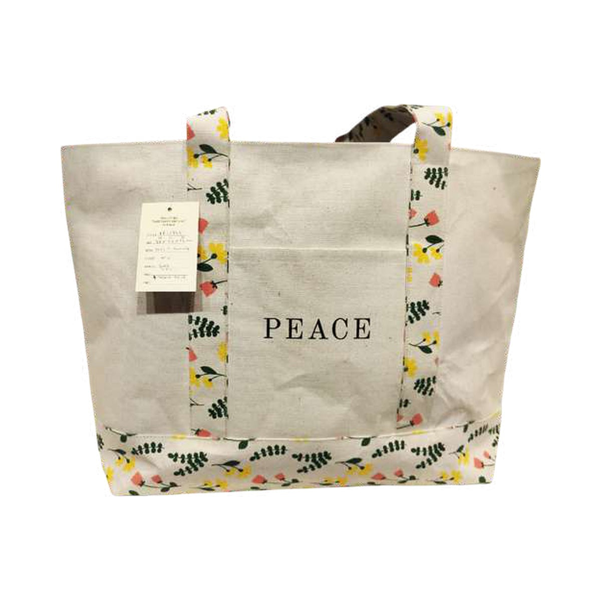 Printed Canvas Tote — PE-1345