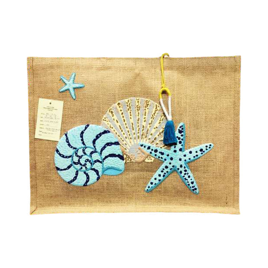 Printed Jute Gift Shopper — PE-1352