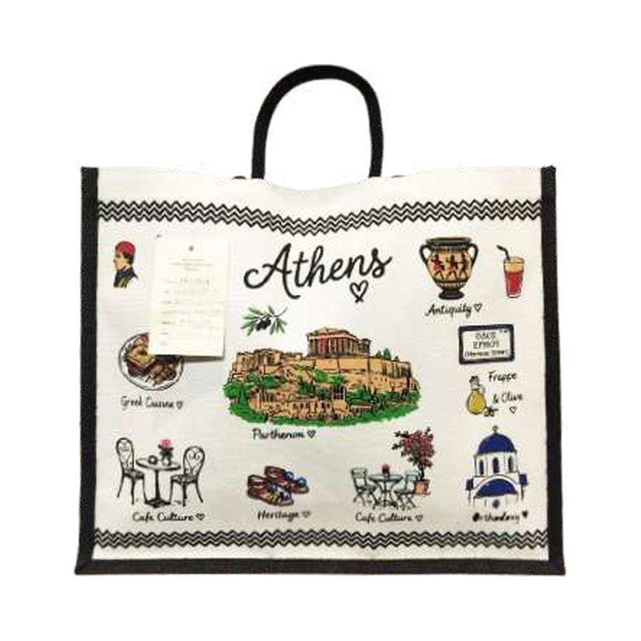 Printed Canvas Gift Shopper — PE-1448
