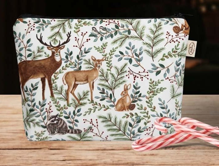 Woodland Botanicals Toiletry Pouch — Christmas wholesale collection by Jute Pacifica