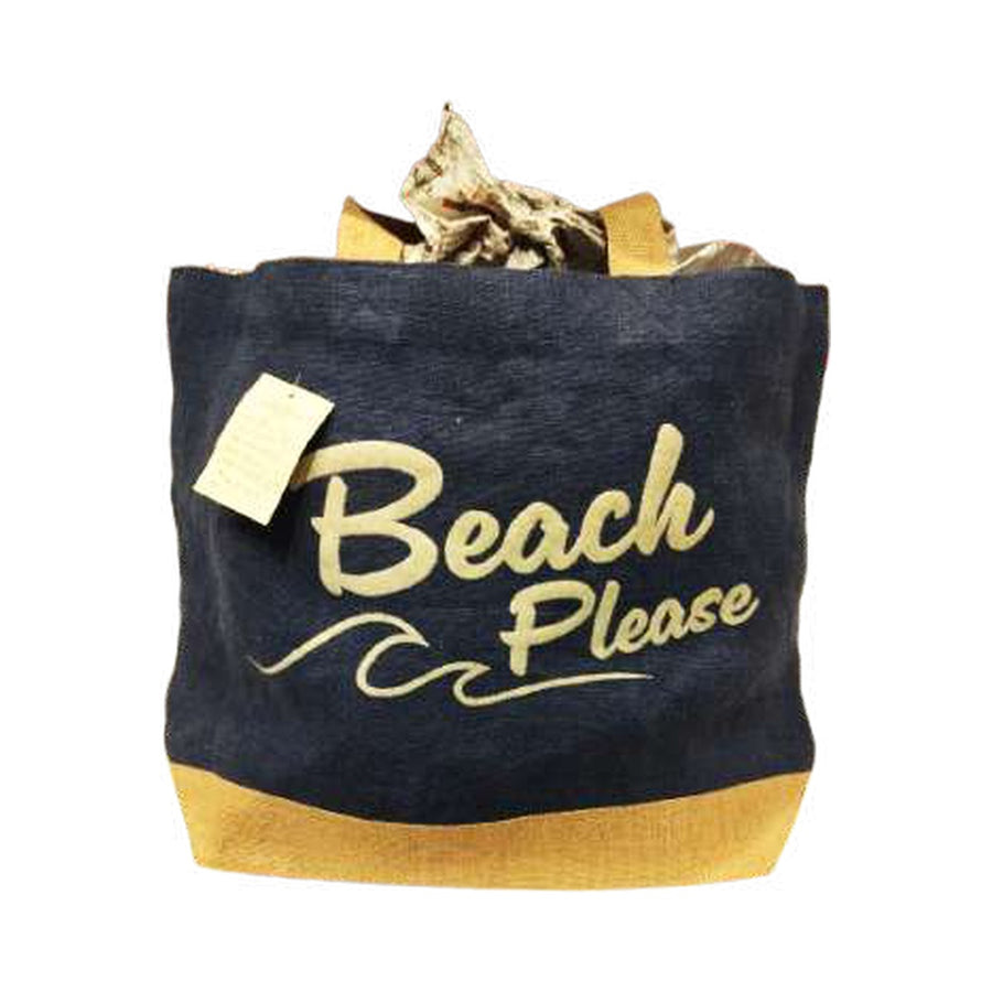 Printed Jute Tote — PE-1361