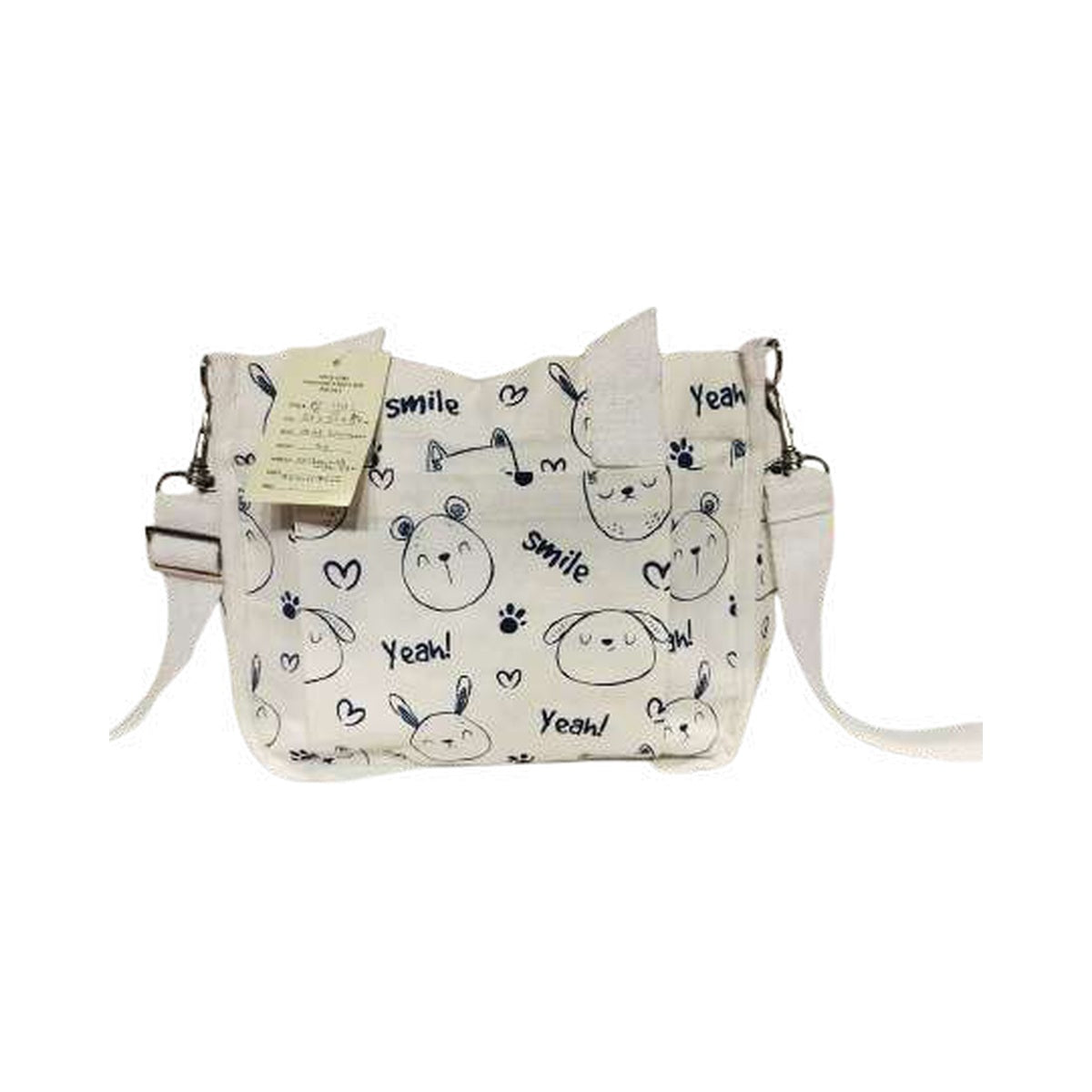 Printed Canvas Travel Tote — PE-1401