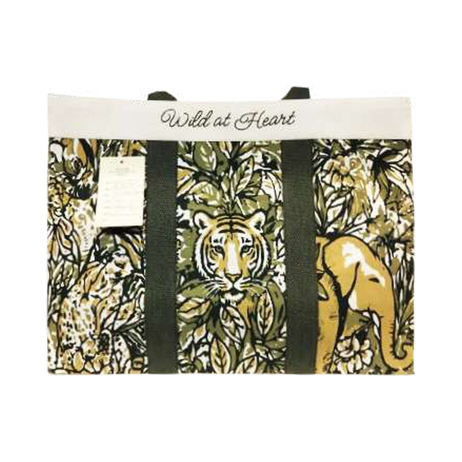 Printed Canvas Shopper — PE-1422