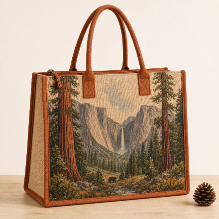 Valley Wilderness actual Jute Pacifica bag